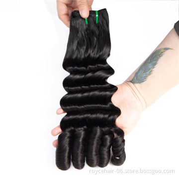Fumi Super Double Drawn Deep Wave Virgin Hair, Raw Indian Hair Weave Bundles Human Hair Extension
